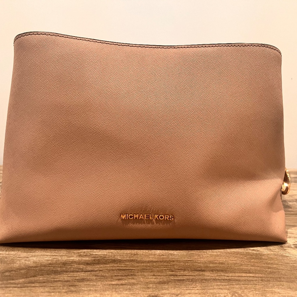 Tan Michael Kors satchel bag